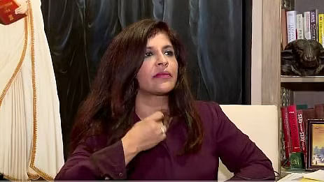 <div class="paragraphs"><p>A screengrab of national spokesperson of Bhartiya Janata Party (BJP) Shazia Ilmi from the debate.&nbsp;</p></div>